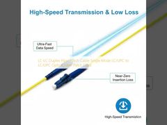 Cabo de remendo de fibra duplex LC-LC Monomodo Cabo de fibra óptica LC/UPC para LC/UPC