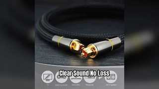 Cabo Toslink de áudio cristalino fibra SPDIF