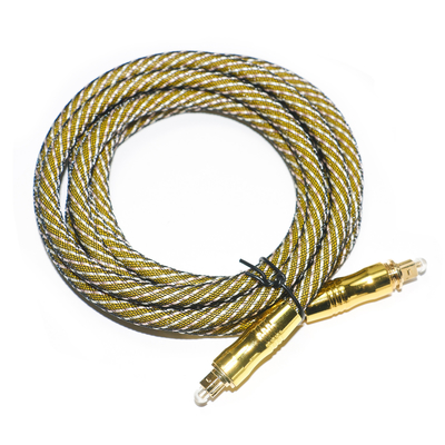 comprar Toslink od7.0 corda tecida banhada a ouro portas cabo digital de alta resolução para amplificador audiófilo tv 1.8 m 3 m 5 m online manufacture