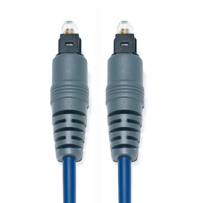 comprar Toslink áudio fibra óptica cabo azul spdif plástico soquete quadrado 1.0mm PMMA 1M 2M para TV cd player online manufacture