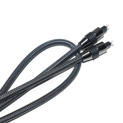 comprar Concha de metal trançado de nylon preto Toslink OD6.0 para saída de alto-falante digital cabo de TV 1,2 m online manufacture