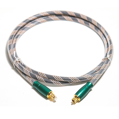 comprar Toslink Cabo Digital Óptico Corda de Malha Banhado a Ouro 4K Connecotr Alta Qualidade de Som HiFi 1.2M 2M Para Amplificador online manufacture