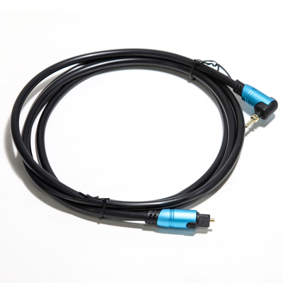 comprar TOSLINK Blue Digital Audio Fibra Óptica Alumínio Metal Shell Amplificador Conectado Para Subwoofer Speaker Soundbar 0.8M online manufacture