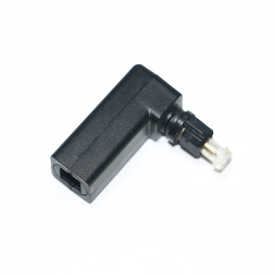 comprar Toslink Fêmea para Toslink Macho Óptico 90 Graus Ângulo Reto Adaptador de Cabo de Áudio Estéreo Conversor de Áudio 360 Rotações online manufacture
