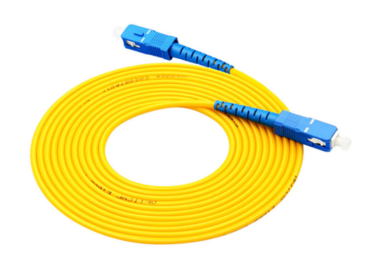 comprar Gbps amarelos 4CH do cabo de remendo OM3 da fibra ótica de Dual Core 10 online manufacture