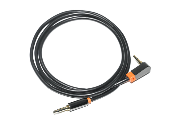 comprar Preto 0,92 medidores de cabo audio ótico de Digitas, cabo do orador do carro do PVC do metal de 3.5mm online manufacture