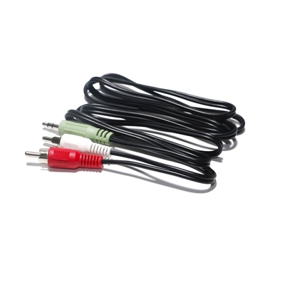 Cabo de áudio digital óptico RCA 2/1 Lotus Connector Dual Sound 2M 3M 5M para DVD PC CD Player