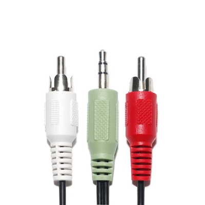 Cabo de áudio digital óptico RCA 2/1 Lotus Connector Dual Sound 2M 3M 5M para DVD PC CD Player