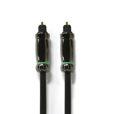 Cabo de áudio óptico resistente à corrosão TOSLINK OD6.0mm cabo preto para DVDs Blu-Rays
