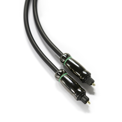 Cabo de áudio óptico resistente à corrosão TOSLINK OD6.0mm cabo preto para DVDs Blu-Rays