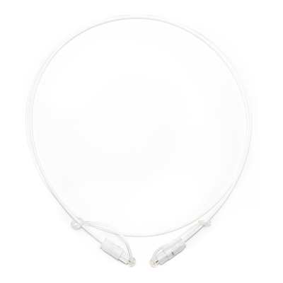 Cabo de áudio óptico digital de saída de fábrica branco Toslink SPDIF ultrafino para barra de som doméstica mini CD