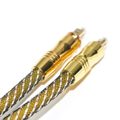 Toslink od7.0 corda tecida banhada a ouro portas cabo digital de alta resolução para amplificador audiófilo tv 1.8 m 3 m 5 m