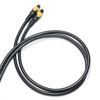 Yelloow & Black Toslink Digital Cable OD4.0 LSZH PVC Plated Gold Ject Para Home Player CD Soundbar