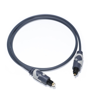 Toslink Cabo de áudio digital OD4.0 Cabo de fibra óptica banhado ABS Conector redondo Som de alta fidelidade para home theater CD Soundbar