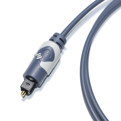 Toslink Cabo de áudio digital OD4.0 Cabo de fibra óptica banhado ABS Conector redondo Som de alta fidelidade para home theater CD Soundbar