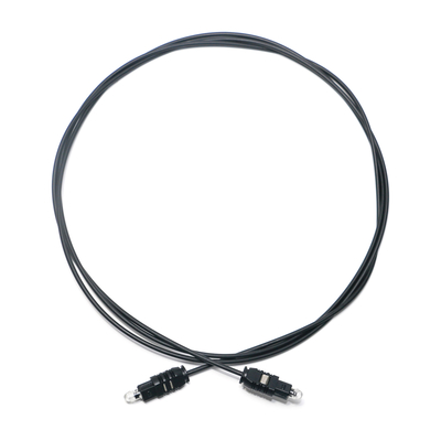 Cabo óptico Toslink OD2.2 Preto Ultrafino Spdif Cabo de Saída para Barra de Som Mini Player CD