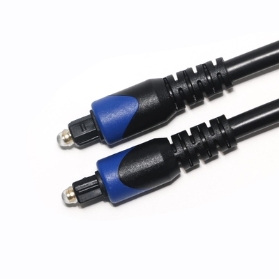Cabo digital de áudio óptico TOSLINK OD6.0 Conector ABS banhado a ouro Porta para home theater Soundbar CD Player 1M