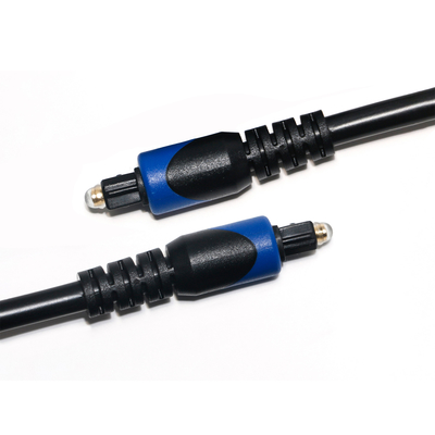 Cabo digital de áudio óptico TOSLINK OD6.0 Conector ABS banhado a ouro Porta para home theater Soundbar CD Player 1M