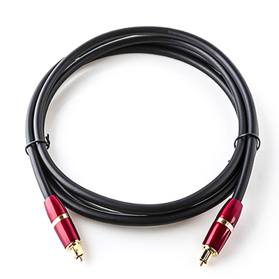 Toslink cabo óptico digital conector spdif banhado a ouro pvc para soundbar tv player 3 cores 1 m