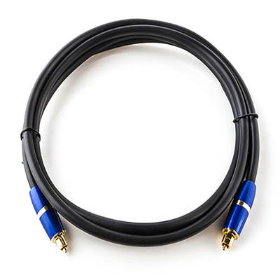 Toslink cabo óptico digital conector spdif banhado a ouro pvc para soundbar tv player 3 cores 1 m