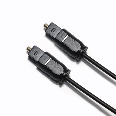 Toslink Toslink Optic Audio Cable PMMA Preto PVC Com Dust Cap extra fino para Soundbar