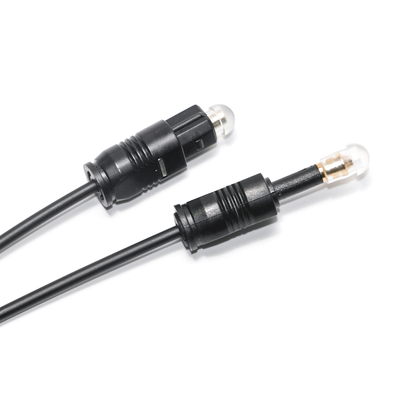 Cabo de áudio óptico digital de saída de fábrica - SPDIF óptico digital Toslink - macho ultrafino-mais macho para mini player