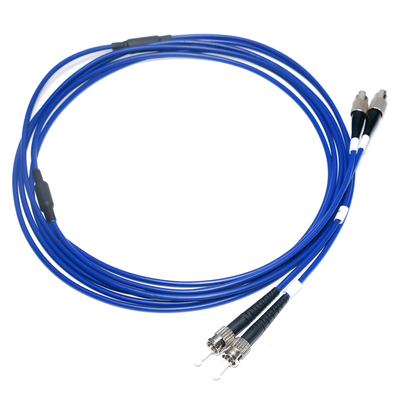 Tomada de fábrica ST 2/2 Single-Mode-Core Fibra Óptica Patch Cord para WLAN LAN Minitor de comunicação do computador