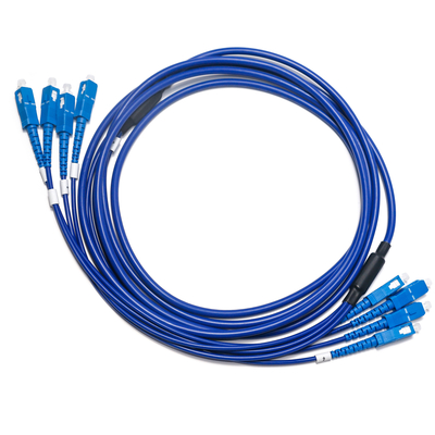 1310/1550nm azul SC/SC 4-4 quatro modos de núcleo único patch cord OM3 para câmera de vigilância 3M 5M 8M 15M