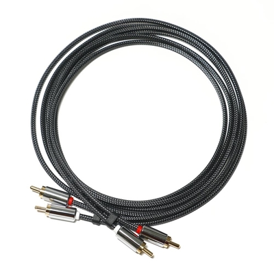 Áudio digital de qualidade premium rca spdif 3.5mm tricotado liga de alumínio de náilon masculino para masculino para vcd dvd tv soundbar