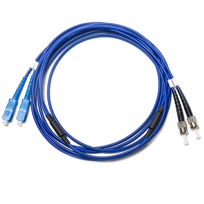 SC FC Dual Mode Fibra Óptica Patch Cord OM3 Fio Azul 2/2 2.0/3.0mm Para Câmera de Vigilância Uso 3M 5M 8M 10M