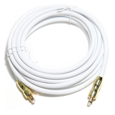 Cabo de fibra óptica de áudio digital toslink od5.0 malha banhado a ouro concha 1.2 m para audiófilo ao ar livre speake