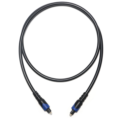 Blue & Toslink Cabo Digital OD4.0 Cabo de Fibra Óptica Banhado PVC Cope Conector Redondo Para CD Player Soundbar