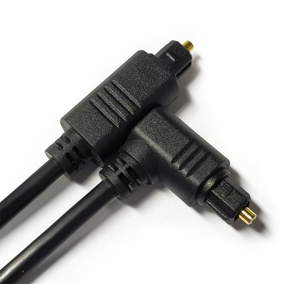 Facotry outlet Toslink Digital Audio Cable Black OD4.0 Square Interface 90° 0.5M para mini Player soundbar