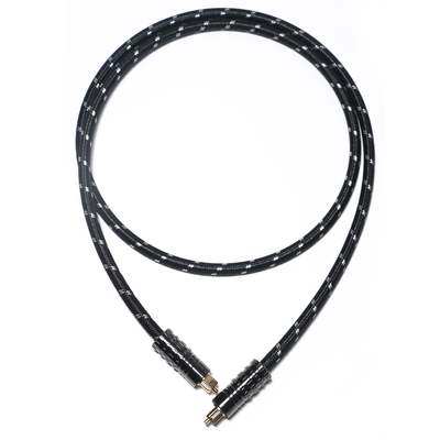 Cabo de áudio óptico digital Toslink OD5.0 Corda de malha revestida com revestimento texturizado preto para amplificador Soundbar 1,5M 3M 5M