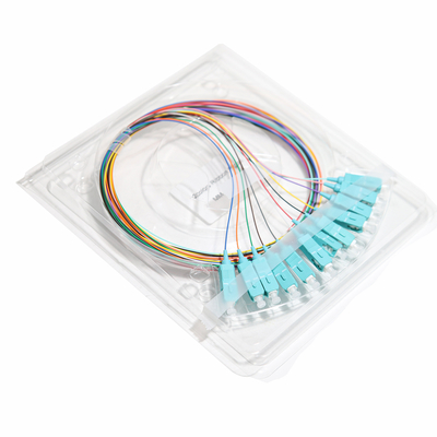 Fibra Óptica Patch Cord Blue SC&UPC 12 Core Ribbon Pigtail Blue Port 09mm Gigabit Ethernet Velocidades 1,5M 2M 3M