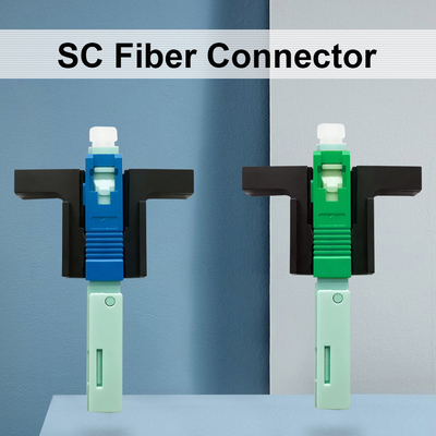 Conector manual reutilizável para redes FTTH padrão SC polidas APC/UPC