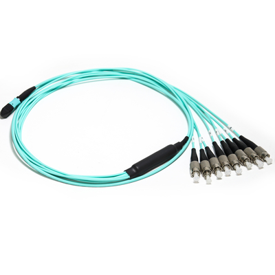MTP/MPO Blue Hybrid Trunk Cable FC/MPO 8/1 12C Connector For equipment test