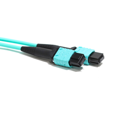 Tomada de fábrica MTP/MPO Optical Patch Chord Blue OM3 Duplex GR-1435-Core para rede WLAN
