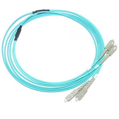 [Tomada de fábrica] Fibra óptica Patch Cord SC/SC OM3 modo múltiplo 2/2 OD 2.0/3.0mm Gigabit 10G para rede WLAN
