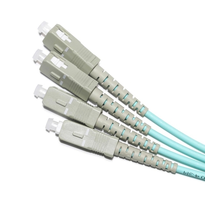 [Tomada de fábrica] Fibra óptica Patch Cord SC/SC OM3 modo múltiplo 2/2 OD 2.0/3.0mm Gigabit 10G para rede WLAN