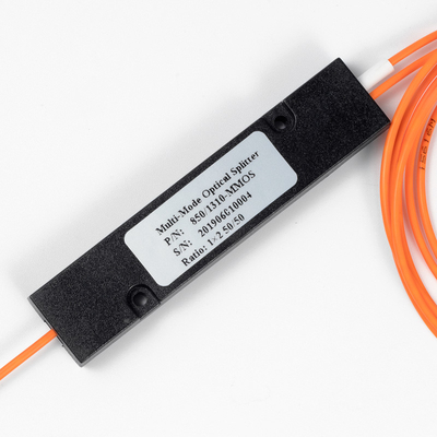 Divisor de Fibra Óptica Relação de Acoplamento LC/UPC 1x2 FBT Acoplador 1*2 FBT Multimodo 850/1310nm 50/125 MM 50/50