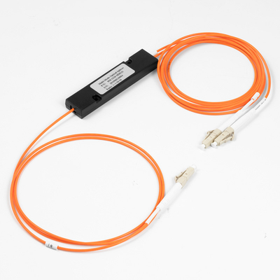 Divisor de Fibra Óptica Relação de Acoplamento LC/UPC 1x2 FBT Acoplador 1*2 FBT Multimodo 850/1310nm 50/125 MM 50/50