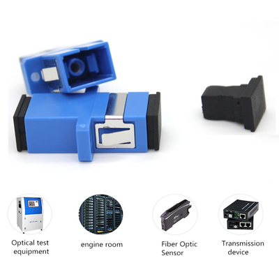 Adaptador de conector de fibra óptica SC/UPC SM Flange monomodo Simplex Acoplador SC-SC APC