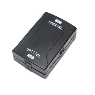 Conversor de Fibra Óptica Coaxial para Óptico Conversor SPDIF 1.4 Divisor 4K × 2K Suporte 3D