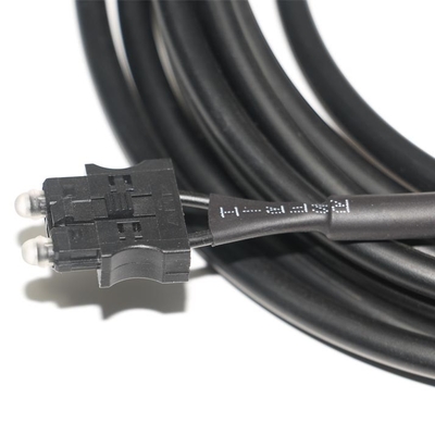 180dB/Km Servo Optical Optical Optical Fiber Cable OD4.0 Black Cable For Equipment Test, Machine Connector Servo System