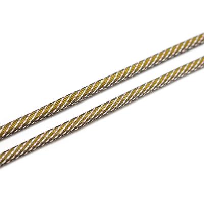 Corda de cabo óptico de saída de fábrica, PVC de cor e padrão alternativos, corda de bainha LSZH tecida OD2.2/4.0/5.0/6.0