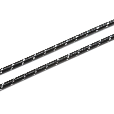 Corda de cabo óptico de saída de fábrica, PVC de cor e padrão alternativos, corda de bainha LSZH tecida OD2.2/4.0/5.0/6.0