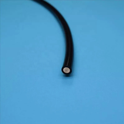 Tomada de fábrica POF 10mX 6mm Diâmetro externo PVC PMMA Plástico Preto Jaqueta Brilho Cabo de Fibra Óptica Para Luz Decorativa