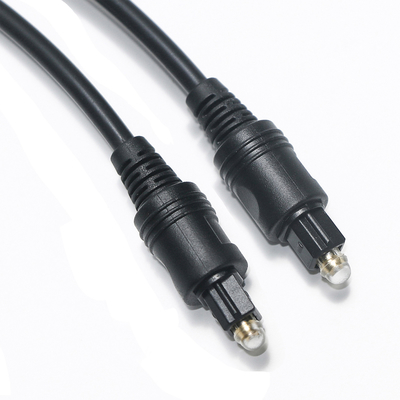 [Tomada de fábrica] Cabo Toslink Áudio óptico digital Cabo preto OD4.0 PVC Para barra de som de TV Receptor AV Console de jogos