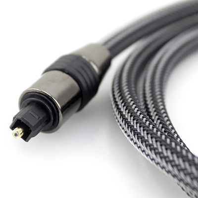 Cabo de áudio de fibra óptica Toslink SPDIF Cabo de nylon OD4.0 1m 2m 3m Para Blu-Ray CD DVD Player Xbox 360 PS3 Mini Disc